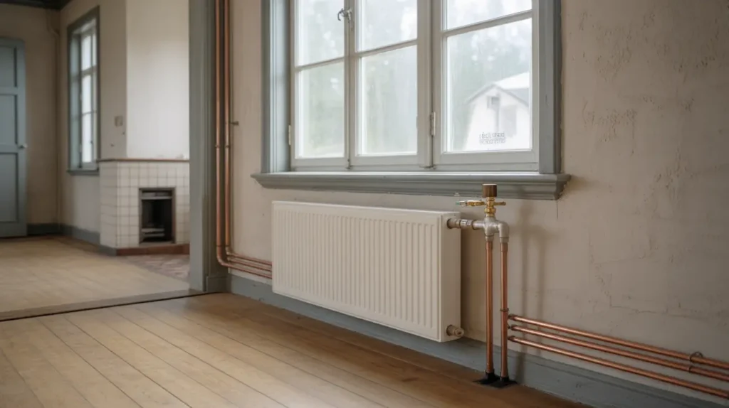 konvertering till vattenburen v rme med radiatorer i l ggesta kers styckebruk